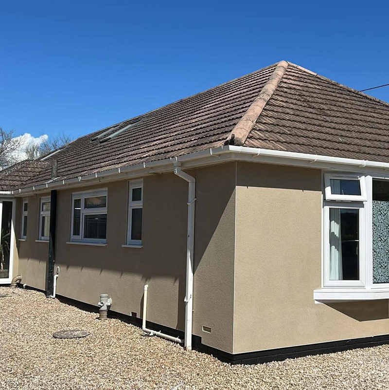 Exterior Bungalow Spray Rendering