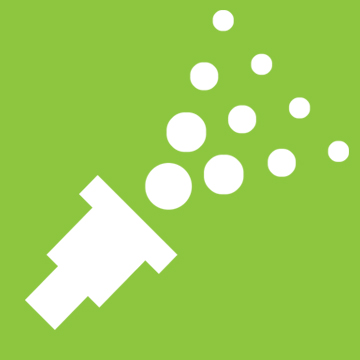 spray render icon in green